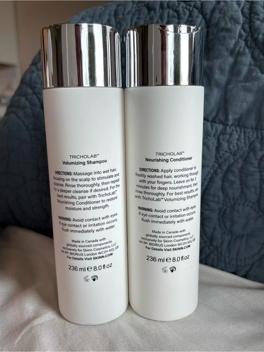 Skinn TrichoLab Shampoo & Conditioner Duo 8 oz Volumizing Nourishing Set